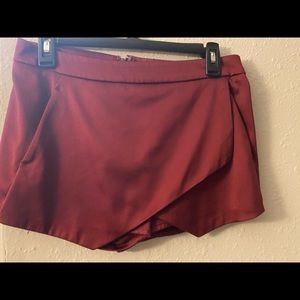 Burgundy shorts